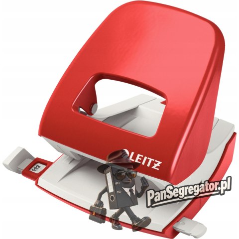 Dziurkacz 5008 LEITZ duży metalowy 30 kartek czerwony 50080025