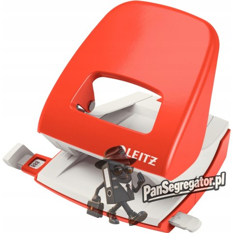 Dziurkacz 5008 LEITZ duży metalowy 30 kartek jasno czerwony 50080020