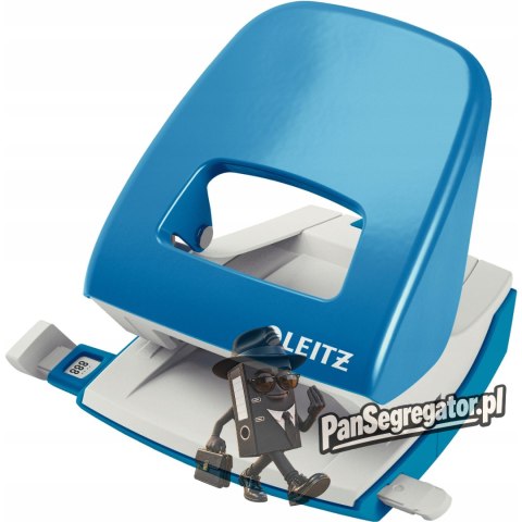 Dziurkacz 5008 LEITZ duży metalowy 30 kartek jasno niebieski 50080030
