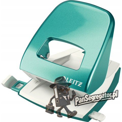 Dziurkacz 5008 LEITZ turkusowy 30 kartek duży metalowy 50081051
