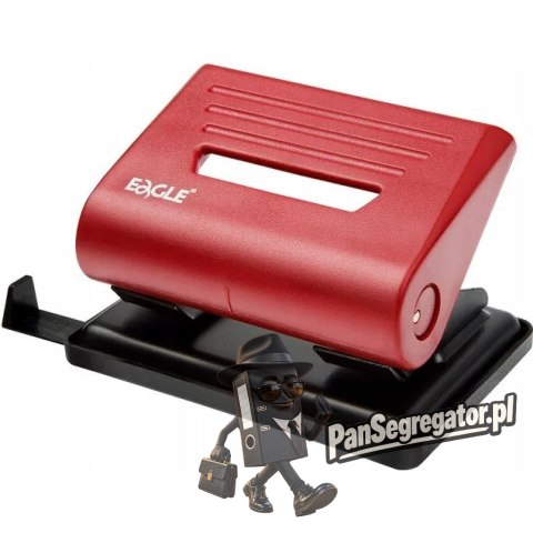 Dziurkacz EAGLE 837 czerwony 25 kartek 110-1034