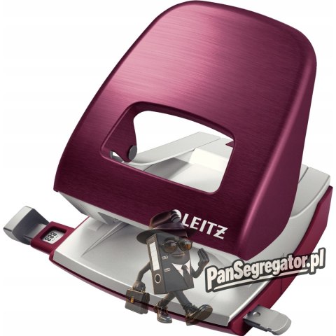 Dziurkacz LEITZ STYLE 50060028 ciemno czerwony 30 kartek