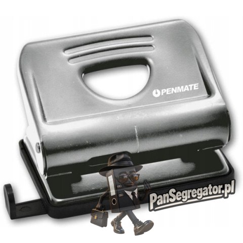 Dziurkacz metalowy szary 20 arkuszy PP-100 TT8593 PENMATE