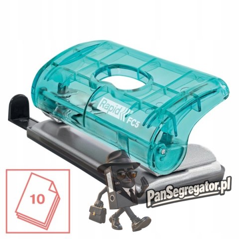 Dziurkacz mini RAPID COLOUR"ICE FC5 niebieski 5001332
