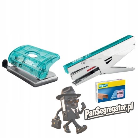 Dziurkacz mini RAPID COLOUR"ICE FC5 niebieski 5001332