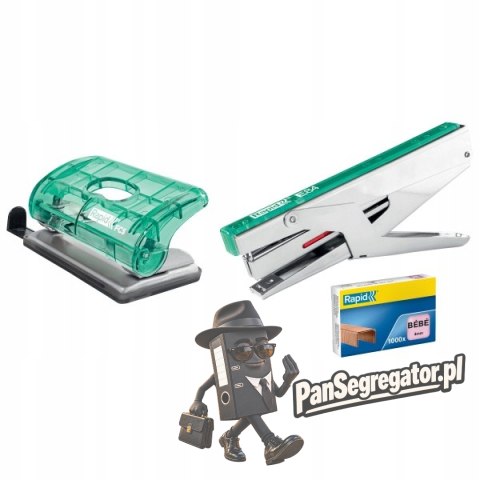 Dziurkacz mini RAPID COLOUR"ICE FC5 zielony 5001331