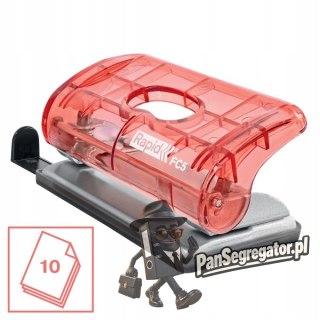 Dziurkacz mini Rapid Colour`Breeze FC5 10 kartek koralowy 5001533 RAPID