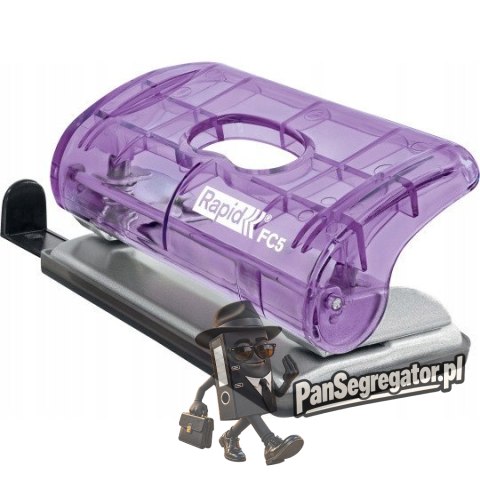 Dziurkacz mini Rapid Colour`Breeze FC5 10 kartek lawendowy 5001534 RAPID