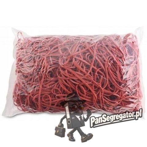 Gumki recepturki 1kg średnica 80mm 1,5x1,5mm czerwone gurere80x1.5x1.5 EMERSON