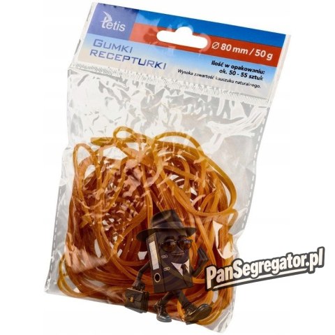 Gumki recepturki 80mm 50g GG205-E TETIS