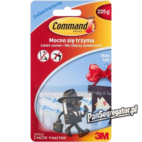 Haki COMMAND 17092CLR PL wielokrotnego użyt. małe 2szt.UU001535507 przez.
