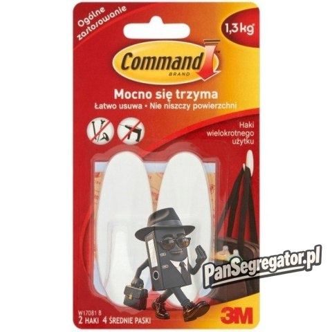 Haki COMMAND wielokrotnego użytku wodoodporne 3M-XA004837606 W17081PL