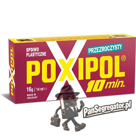 Klej POXIPOL 16g/14ml przezroczysty epoksydowy dwuskładnikowy