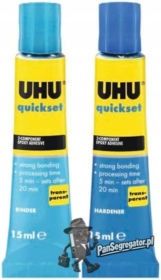Klej UHU żywiczno-epoksydowy plus 2x15ml blister 40381