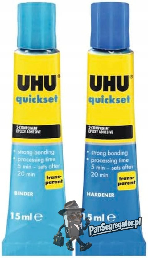Klej UHU żywiczno-epoksydowy plus 2x15ml blister 40381
