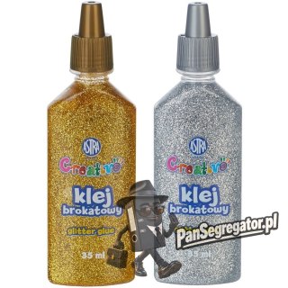 Klej brokatowy CREATIVO 35ml złoty i srebrny 332118001 ASTRA