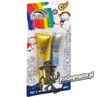Klej brokatowy FIORELLO GR-BK75B2 2 koloryx75ml 170-2263 srebrny/złoty