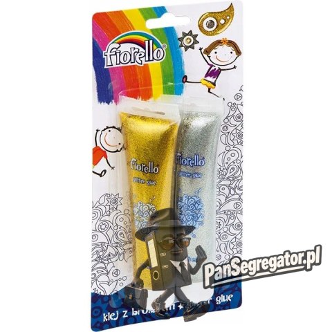 Klej brokatowy FIORELLO GR-BK75B2 2 koloryx75ml 170-2263 srebrny/złoty