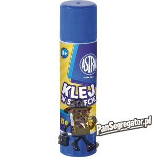 Klej szkolny w sztyfcie 21g transparentny 401113004 ASTRA