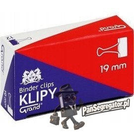 Klip biurowy 19mm do dokumentów (3/4 cala) praktyczny 110-1092 GRAND
