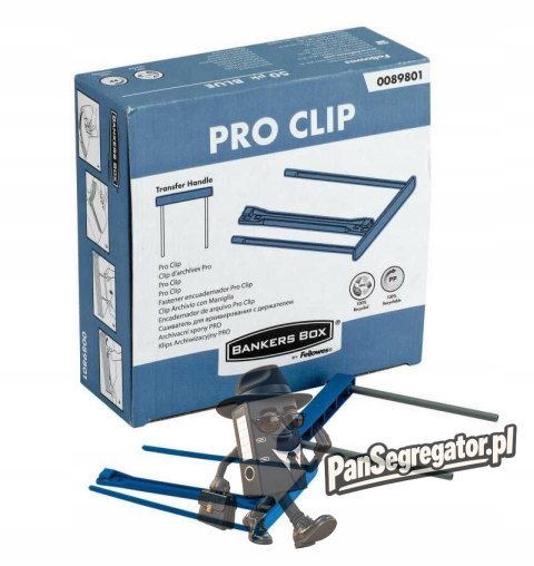 Klips do spinania dokumentów PRO niebieski 50szt FELLOWES 89801