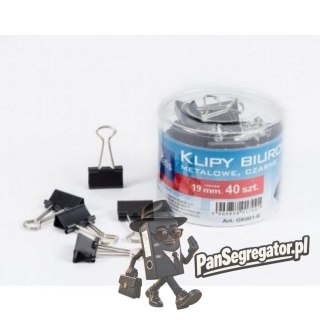 Klipy 19mm 40szt. GK001-B TETIS