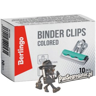 Klipy Buldog 25mm 10szt. kolorowe 255056 BERLINGO
