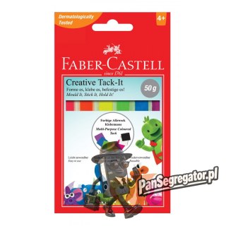 Masa mocująca TACK-IT 50g mix kolorów FC 187094 FABER-CASTELL