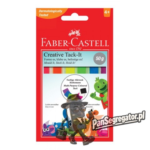 Masa mocująca TACK-IT 50g mix kolorów FC 187094 FABER-CASTELL