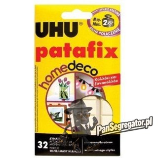 Masa samoprzylepna UHU PATAFIX HOMEDECO do 2kg (32 kwadraty) (40015)