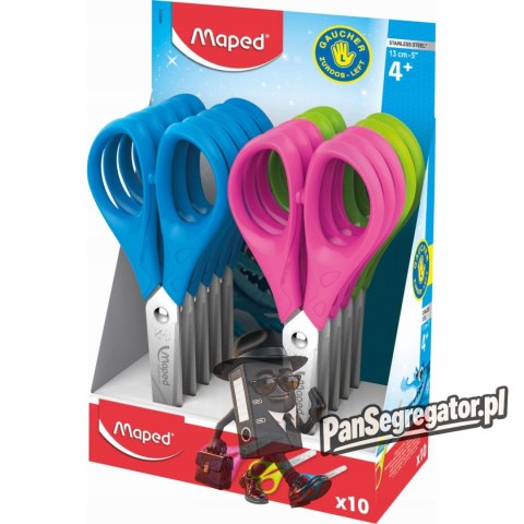 Nożyczki ESSENTIALS szkolne 13cm dla leworęcznych MAPED 464312