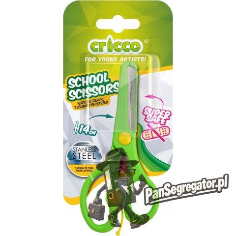 Nożyczki szkolne z osłoniętym ostrzem 14cm CR420 CRICCO