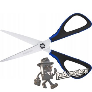 Nożyczki 20cm Easycut 300 soft grip niebieskie 326323 BERLINGO