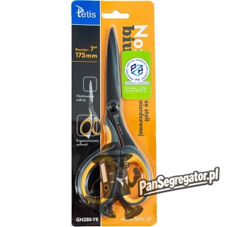 Nożyczki biurowe 18cm żółte GN280-YB TETIS