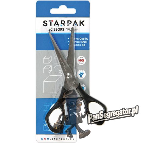 Nożyczki metalowe 145mm z gumową rączką 141160 STARPAK