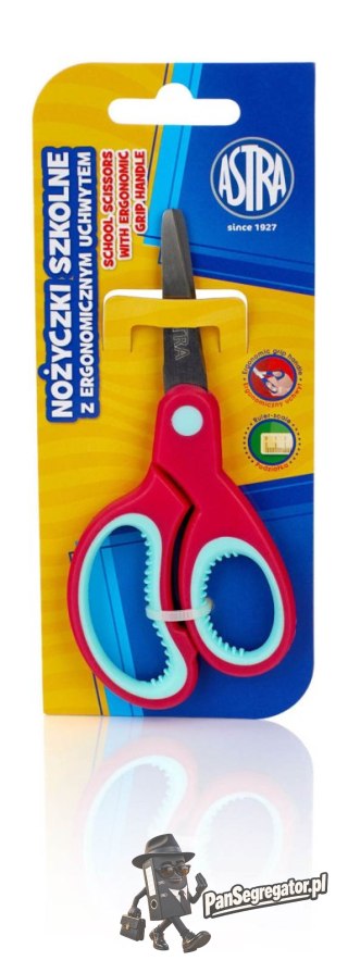 Nożyczki szkolne 13cm z ergonomicznym uchwytem 407118005 ASTRA