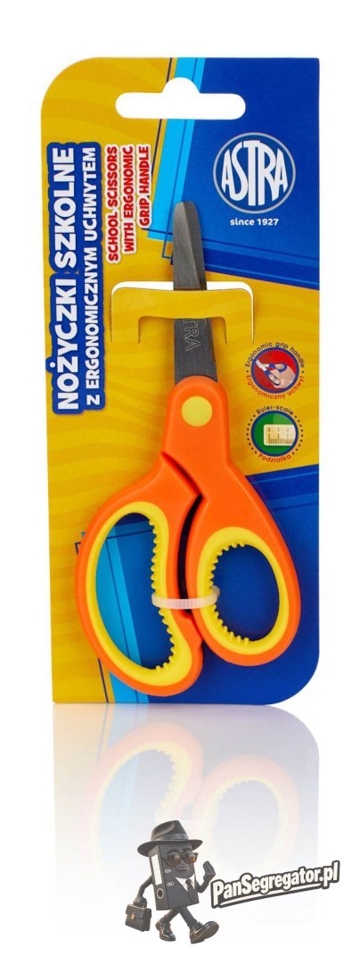 Nożyczki szkolne 13cm z ergonomicznym uchwytem 407118005 ASTRA