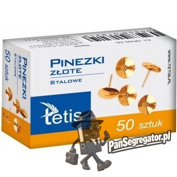 Pinezka złota (50szt.) GP095-AO TETIS
