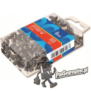 Pinezki czarne (100szt.) GP200-V TETIS