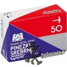 Pinezki srebrne S50 (10paczek) GRAND 110-1378