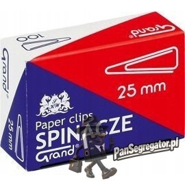Spinacz T-25 mm GRAND trójkątny 10op x 100sztuk 110-1385