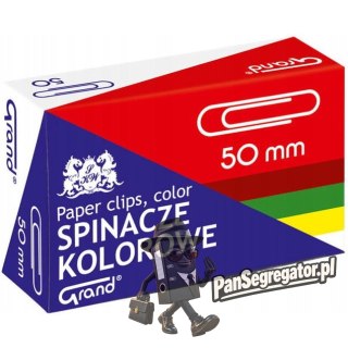 Spinacz kolorowy R-50 -50szt.GRAND 110-1661