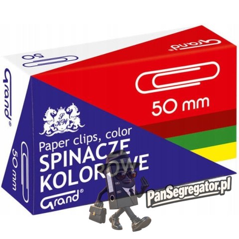 Spinacz kolorowy R-50 -50szt.GRAND 110-1661