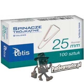 Spinacz trójkątny 25mm (100szt.) GS180-A TETIS