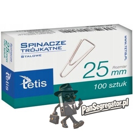 Spinacz trójkątny 25mm (100szt.) GS180-A TETIS
