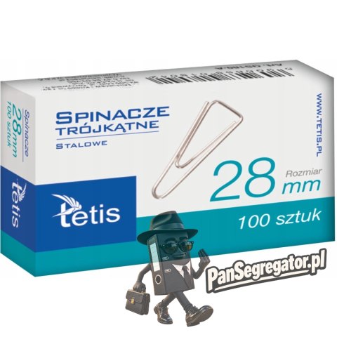Spinacz trójkątny 28mm (100szt.) GS180-B TETIS