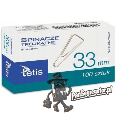 Spinacz trojkątny 33mm (100szt. GS180-C TETIS