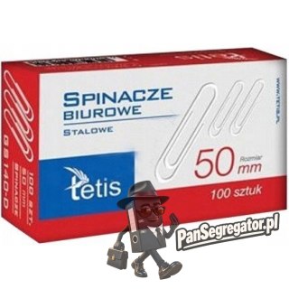 Spinacze biurowe 50mm (100szt.) GS140-D TETIS