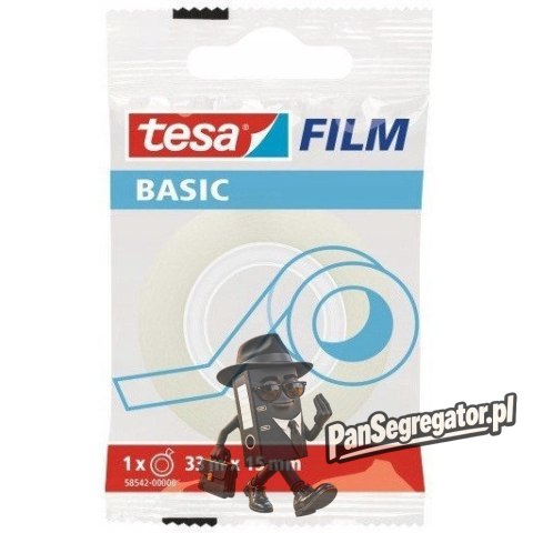 Taśma biurowa TESA BASIC 15x33m 58542-0000-00