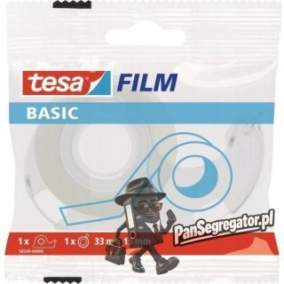 Taśma biurowa TESA Basic 15x33m z dyspenserem w etui 1szt. 58549